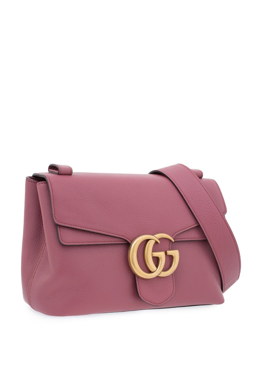 фото Кожаная сумка GG Marmont Leather Shoulder Bag Gucci