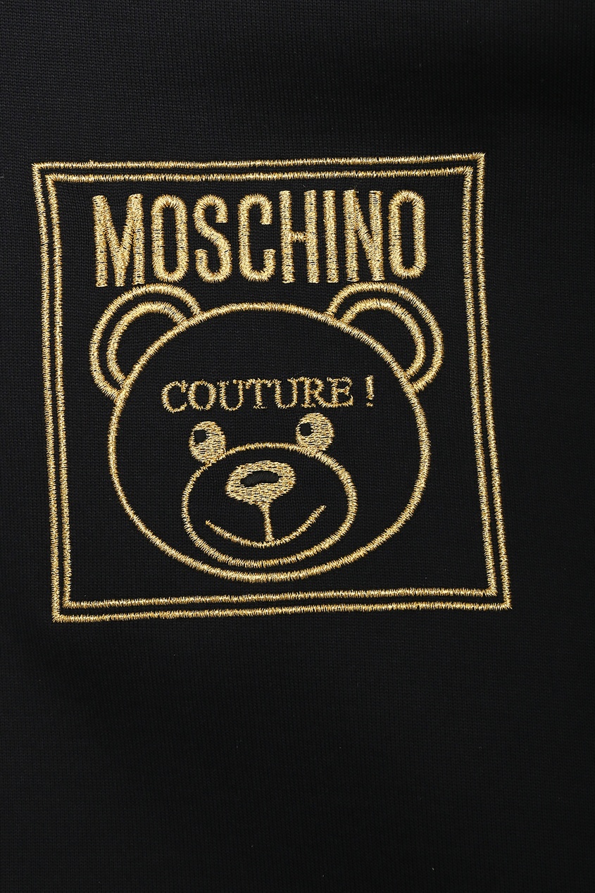 фото Толстовка на молнии с вышивкой moschino