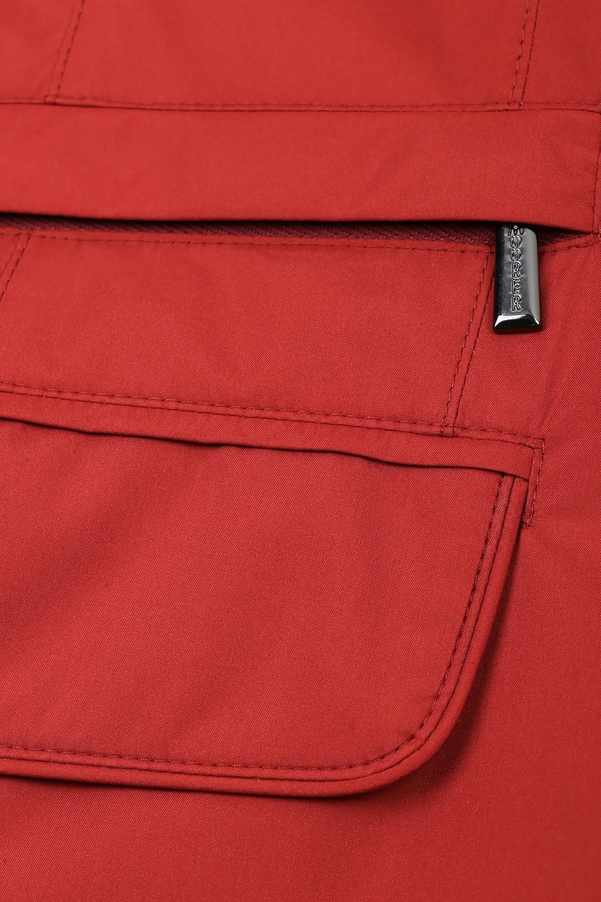 фото Удлиненная красная куртка moorer