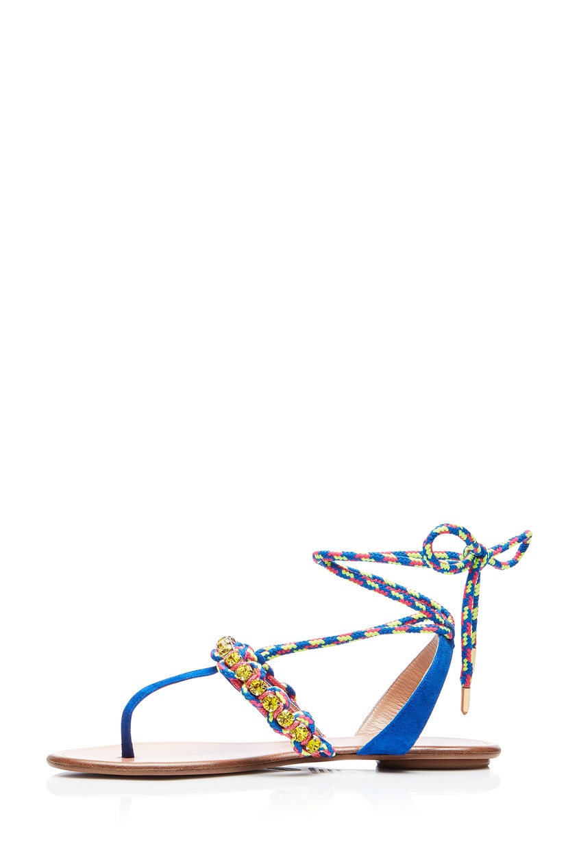 фото Разноцветные сандалии surf aquazzura