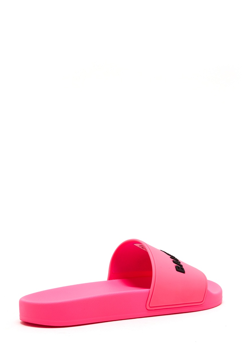 фото Розовые пантолеты с логотипом pool balenciaga