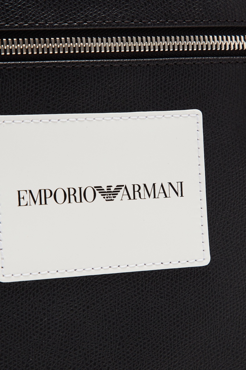 фото Сумка-кроссбоди с фирменной нашивкой emporio armani