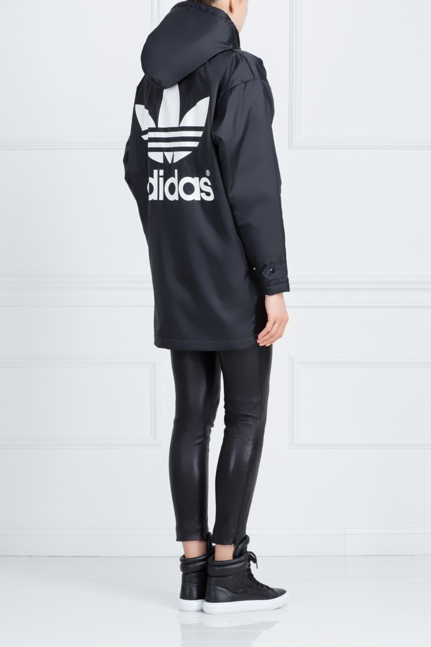 фото Однотонная парка hyke bench Adidas