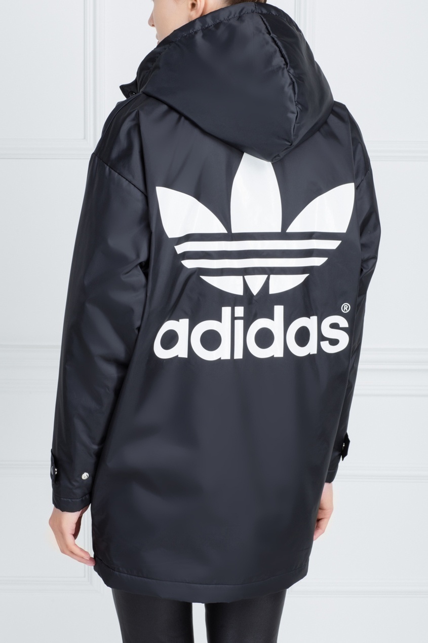 фото Однотонная парка hyke bench Adidas