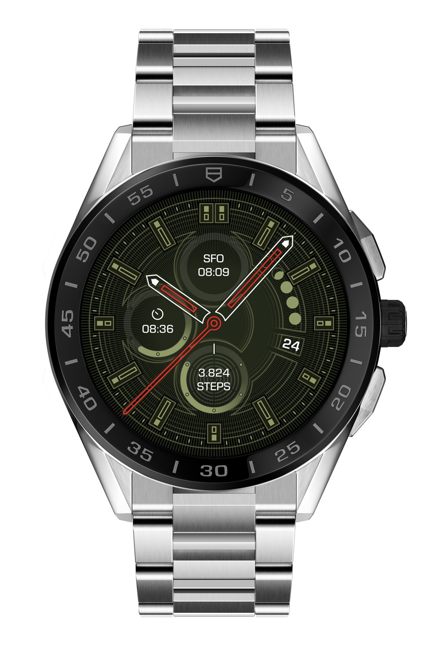 фото Connected смарт-часы со стальным корпусом и браслетом tag heuer