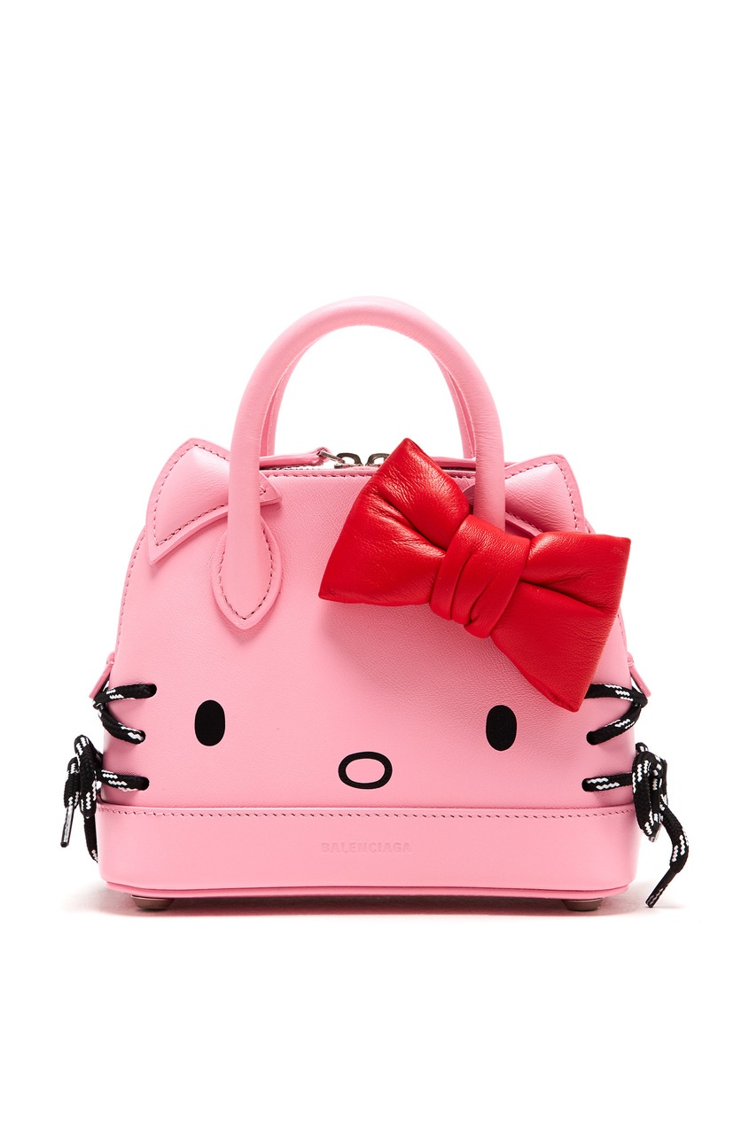 фото Розовая мини-сумка hello kitty xxs balenciaga