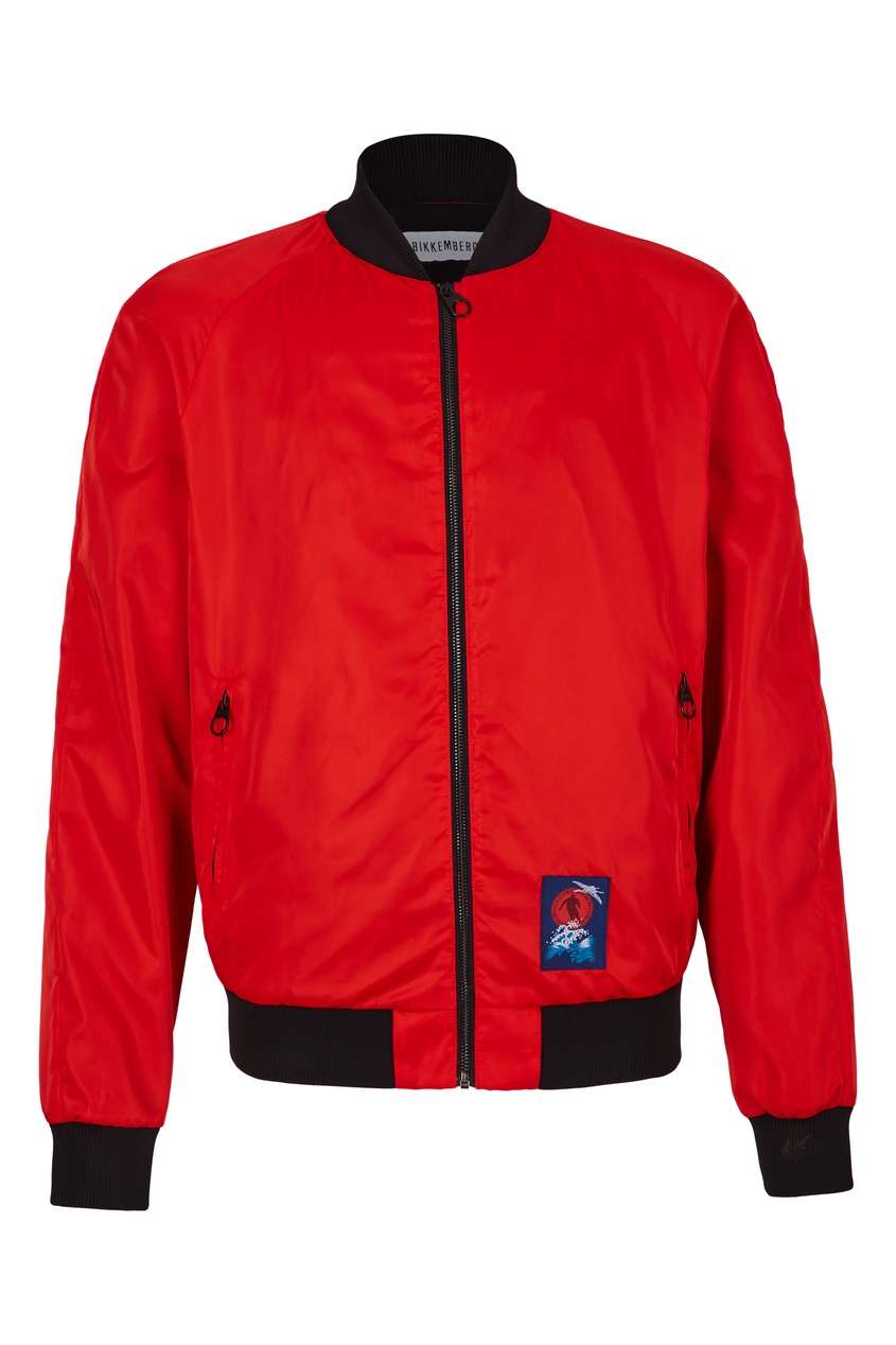 фото Красная куртка в спортивном стиле bikkembergs