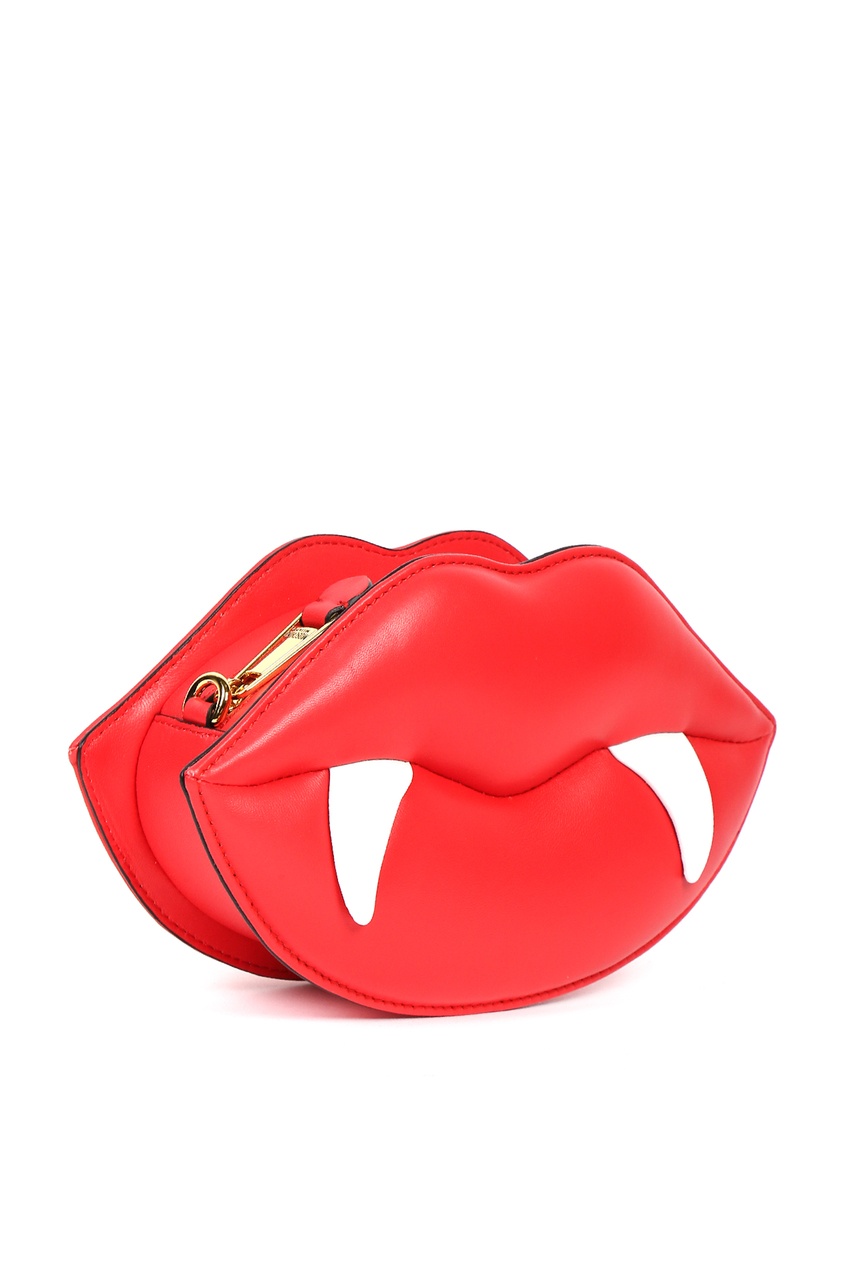 фото Красная сумка в виде губ red lips moschino