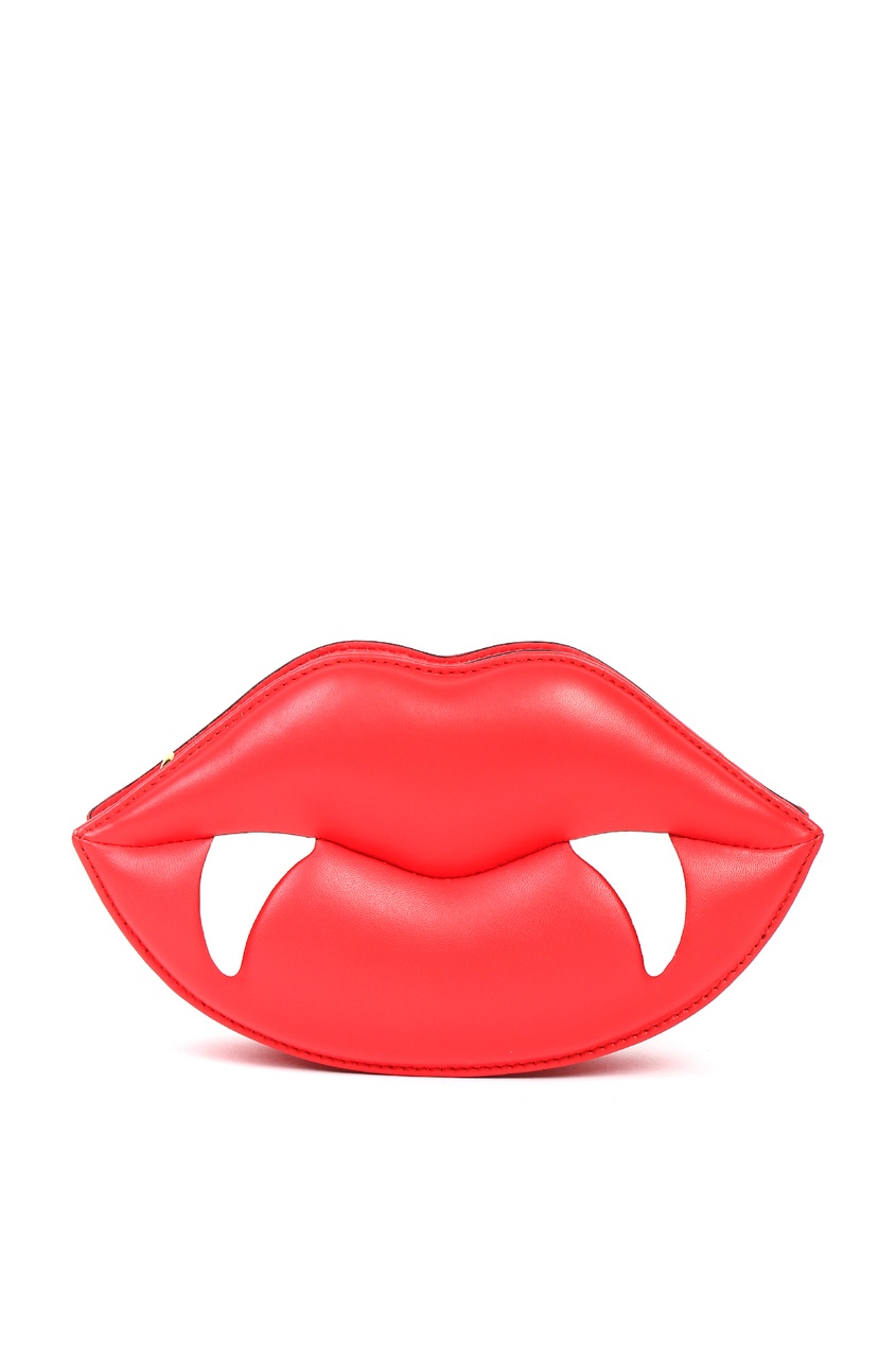 фото Красная сумка в виде губ red lips moschino