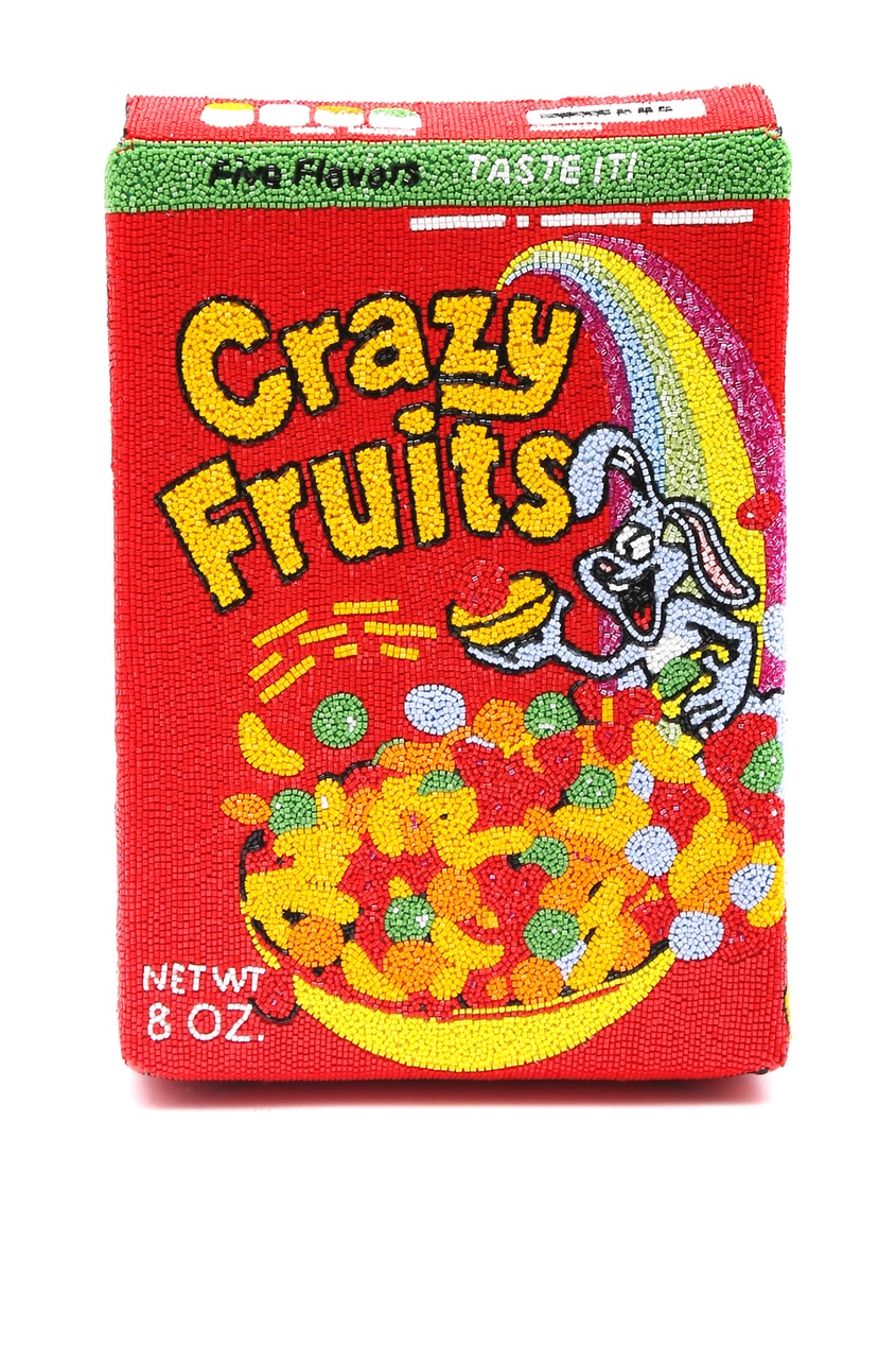 фото Кожаный клатч crazy fruit box moschino