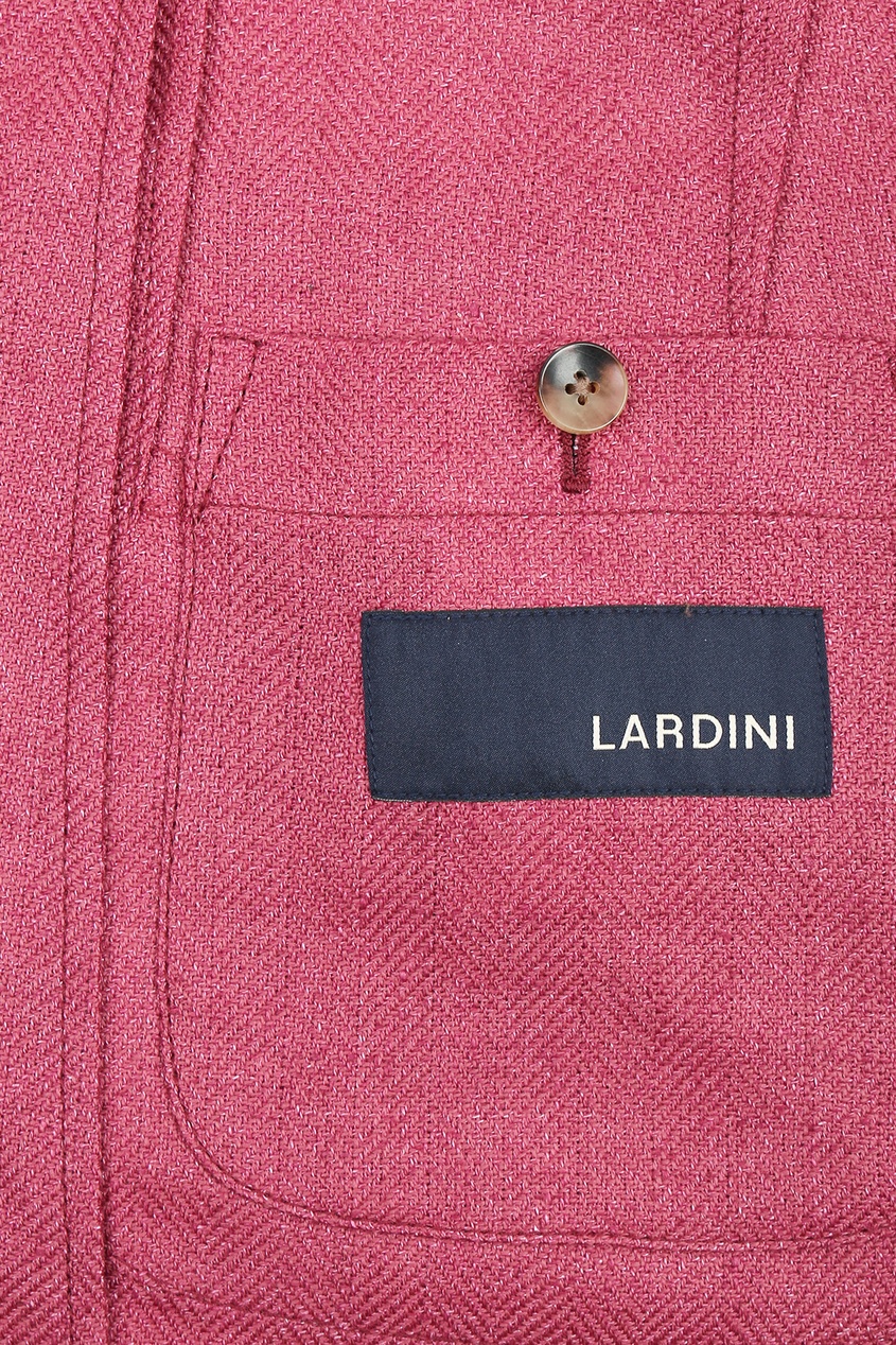 фото Розовый шерстяной пиджак lardini