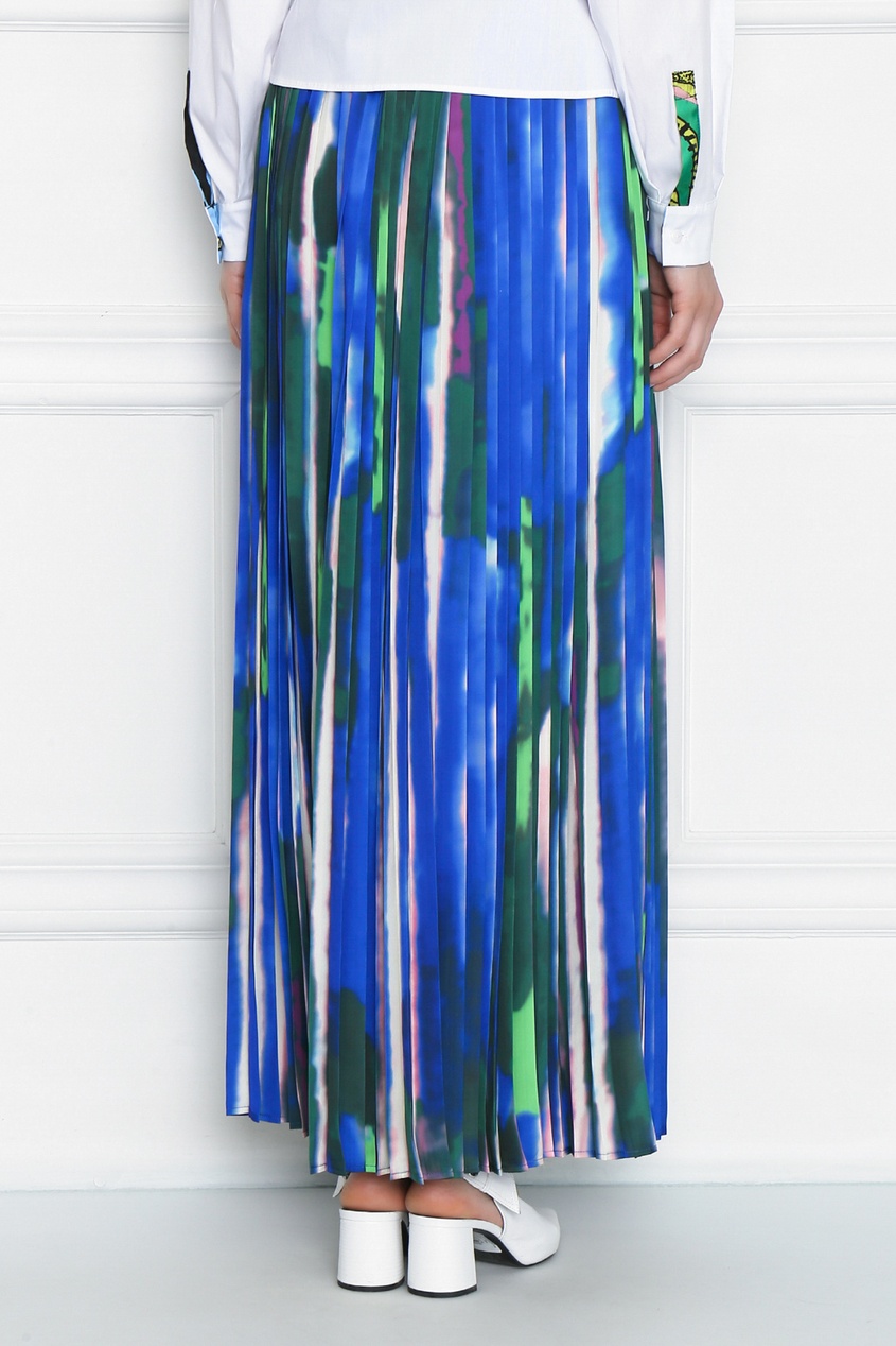 фото Разноцветная плиссированная юбка marina rinaldi