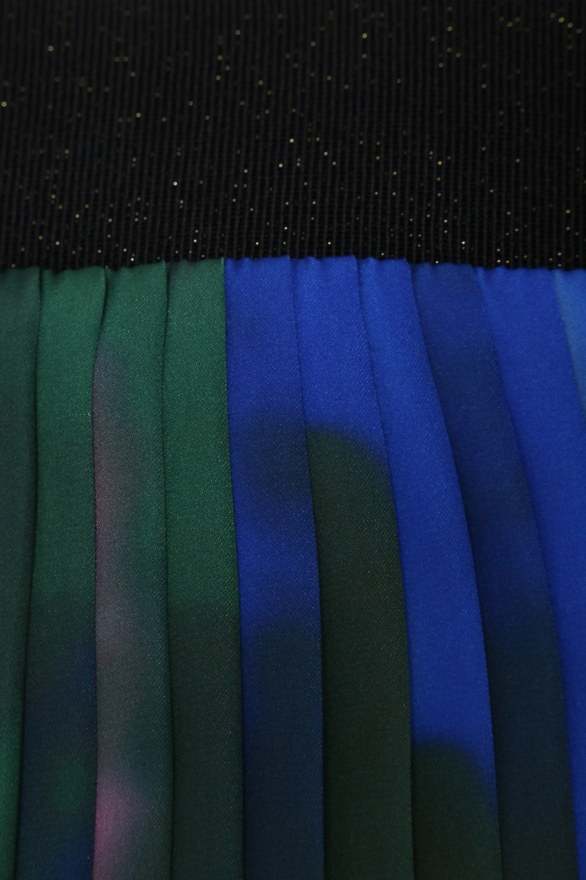 фото Разноцветная плиссированная юбка marina rinaldi