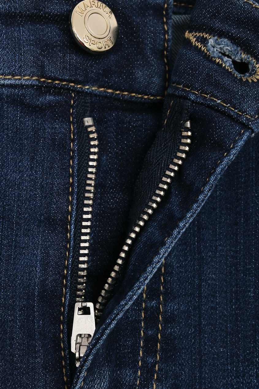 фото Укороченные джинсы с вышивкой marina rinaldi
