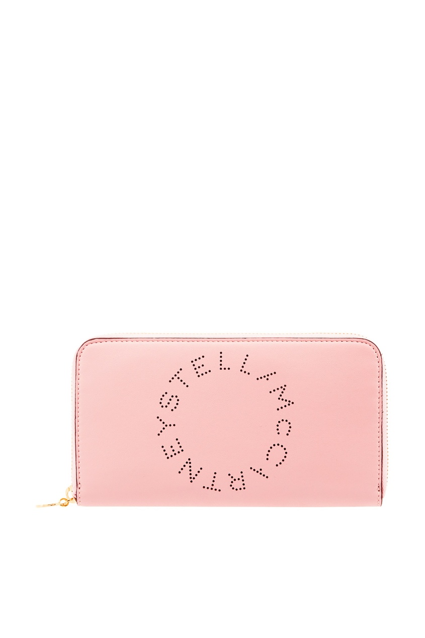 фото Розовое портмоне с логотипом stella mccartney