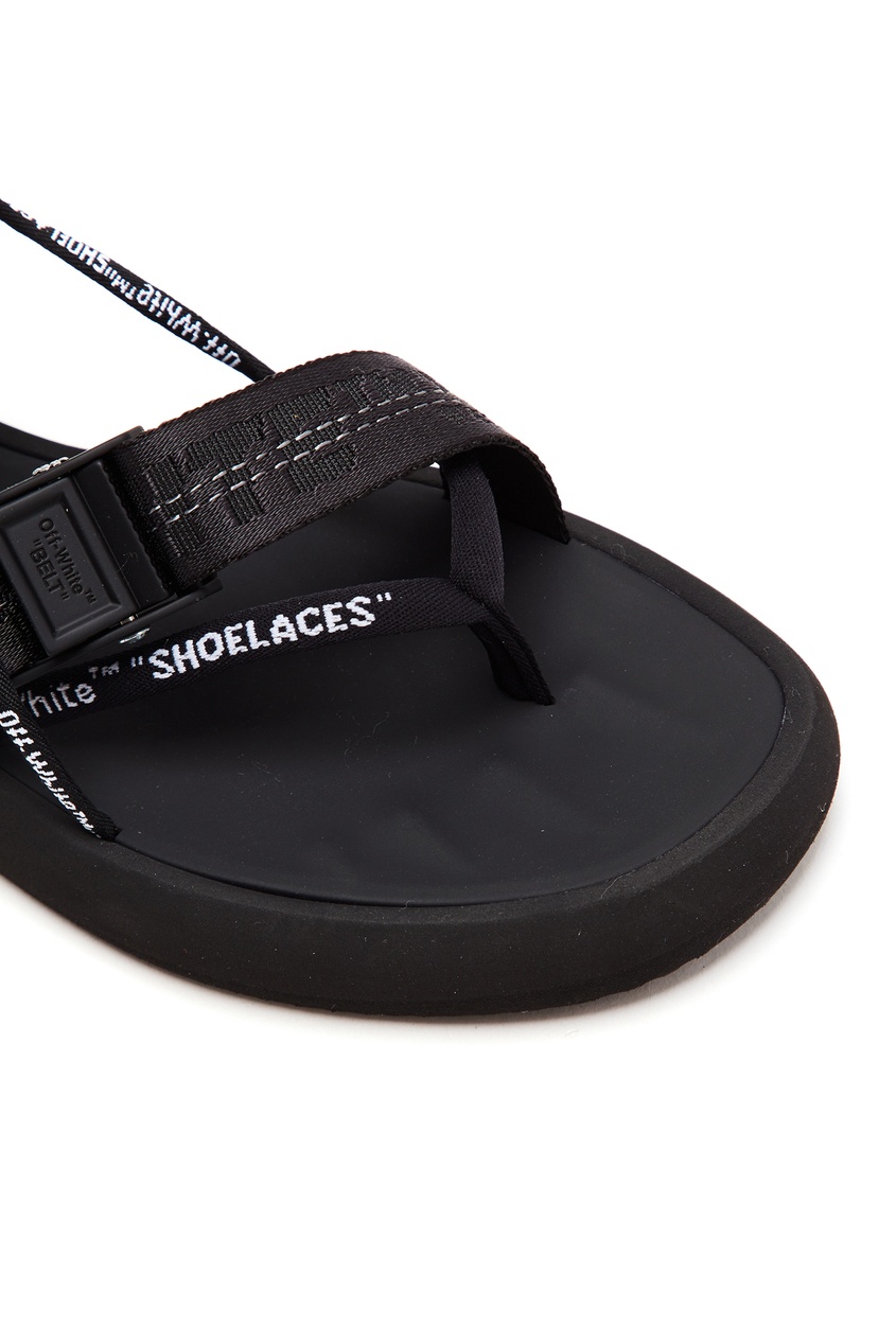 фото Черные сандалии со шнурками off-white