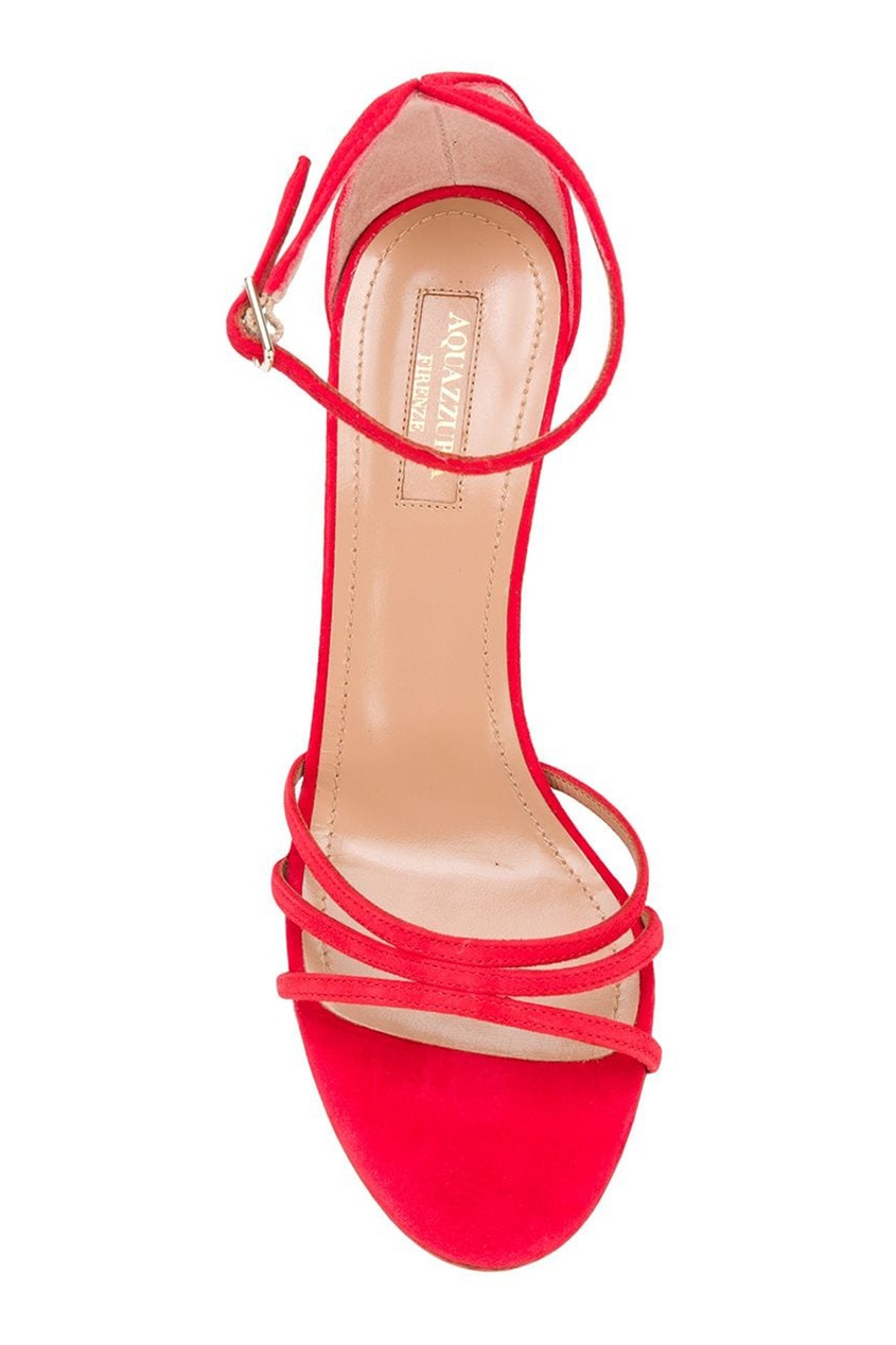 фото Красные босоножки very purist 85 aquazzura