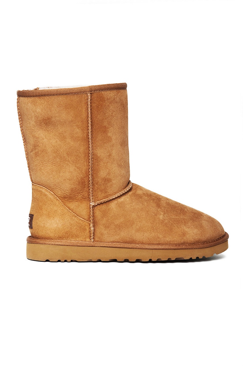 

Замшевые сапоги UGG Classic Short, Бежевый, Замшевые сапоги UGG Classic Short