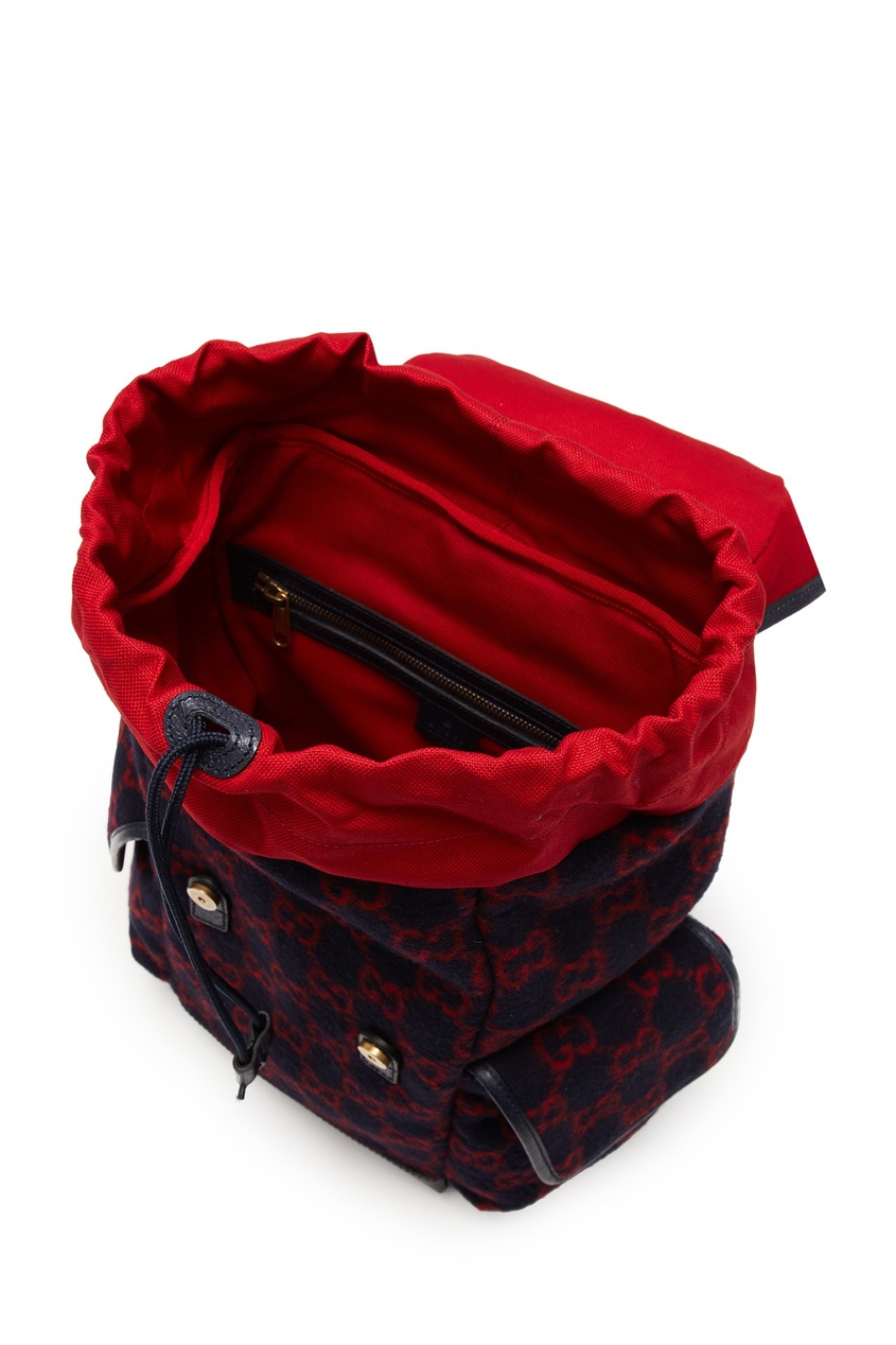 фото Красно-синий рюкзак с монограммами gg gucci