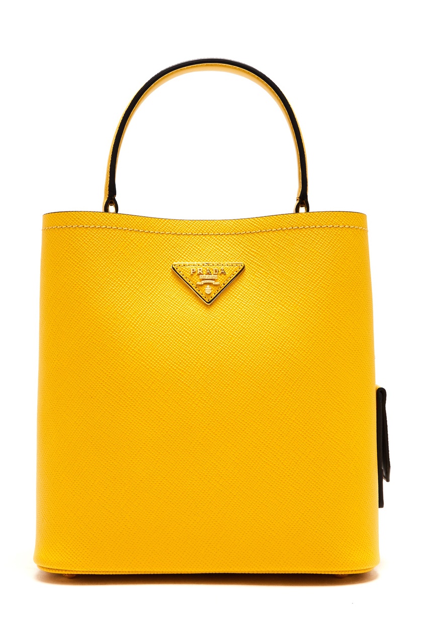 Prada panier сумка желтая 
