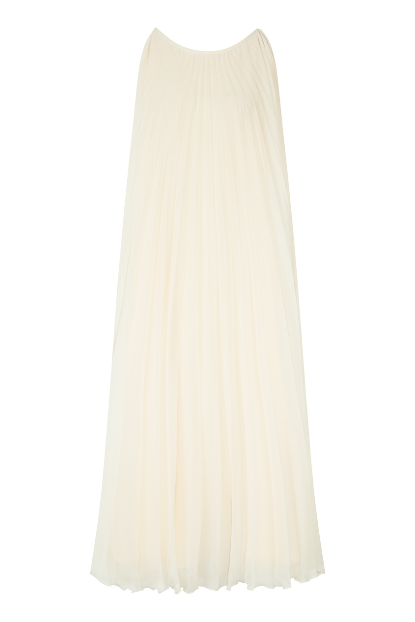 фото Плиссированное платье с поясом laroom