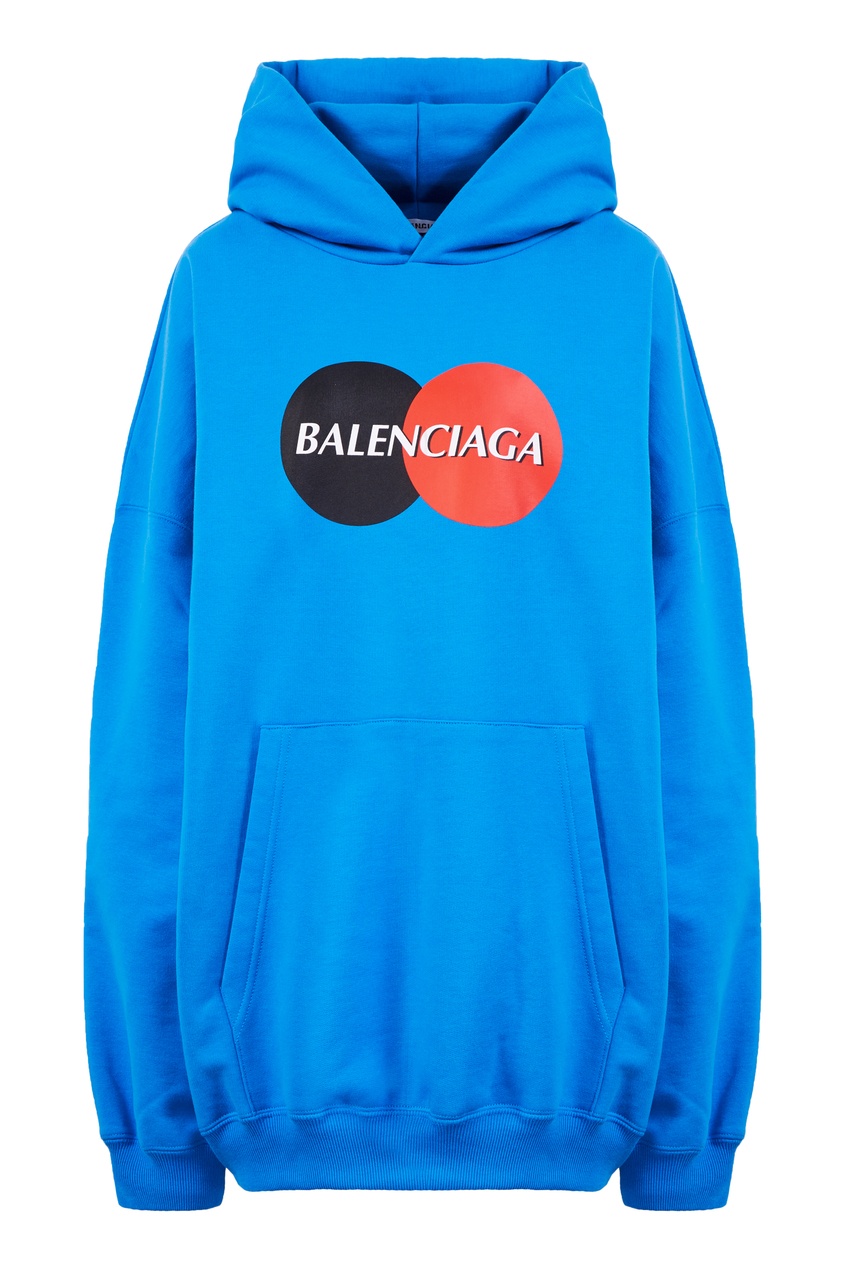 фото Синее худи uniform balenciaga