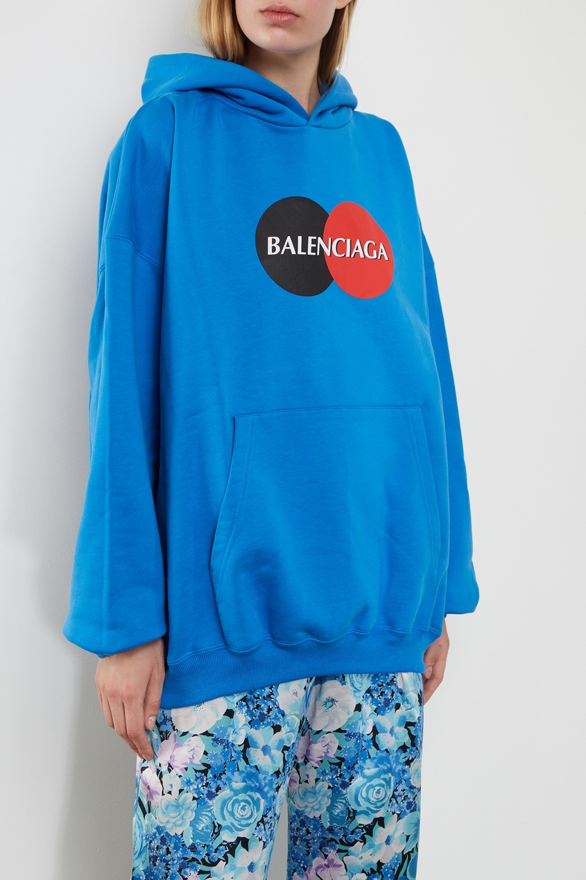 фото Синее худи uniform balenciaga