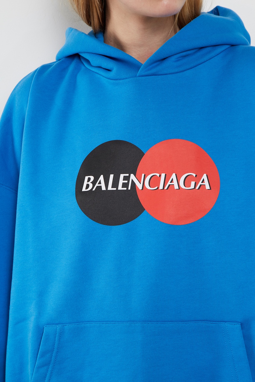 фото Синее худи uniform balenciaga