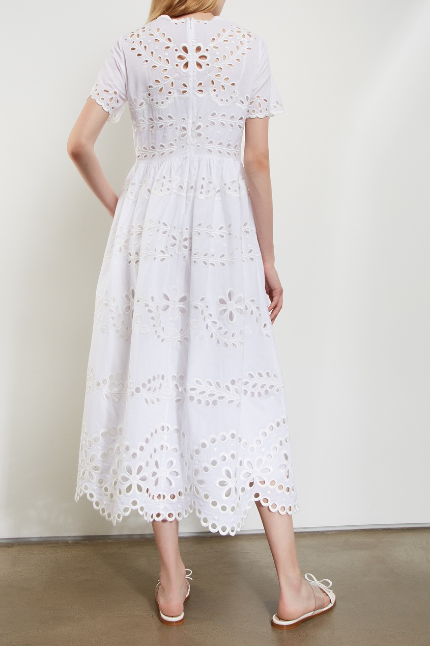 Платье из шитья белое