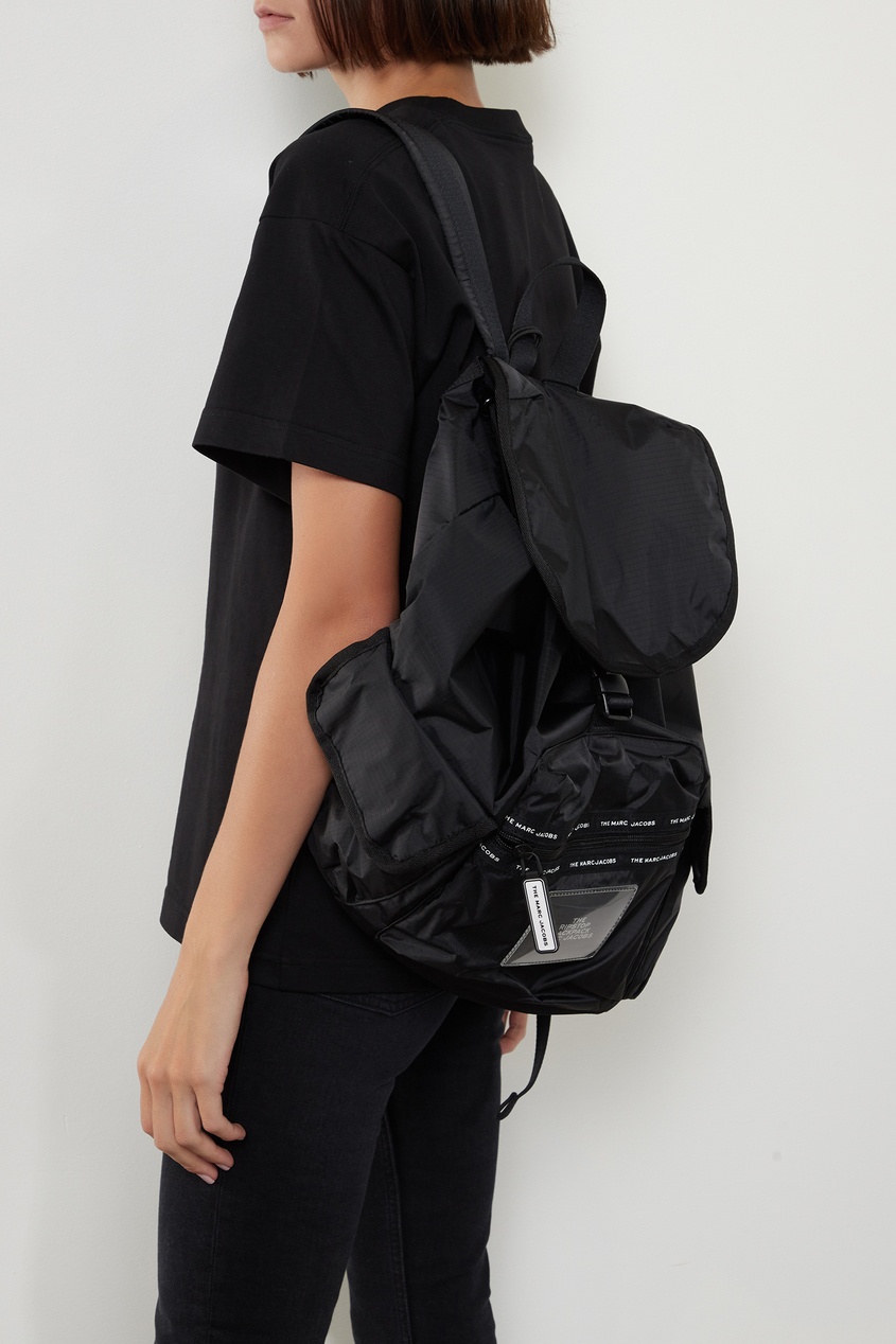 фото Черный текстильный рюкзак marc jacobs (the)