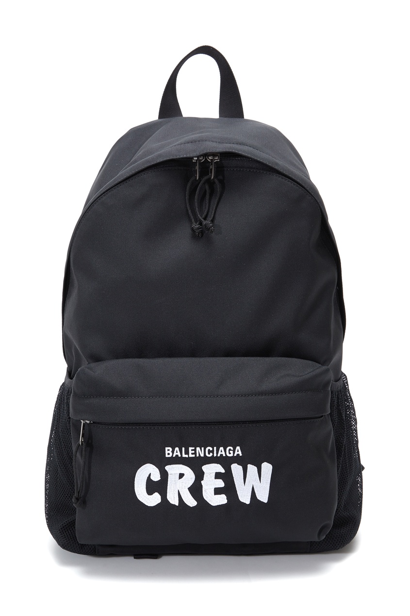 фото Черный рюкзак crew balenciaga