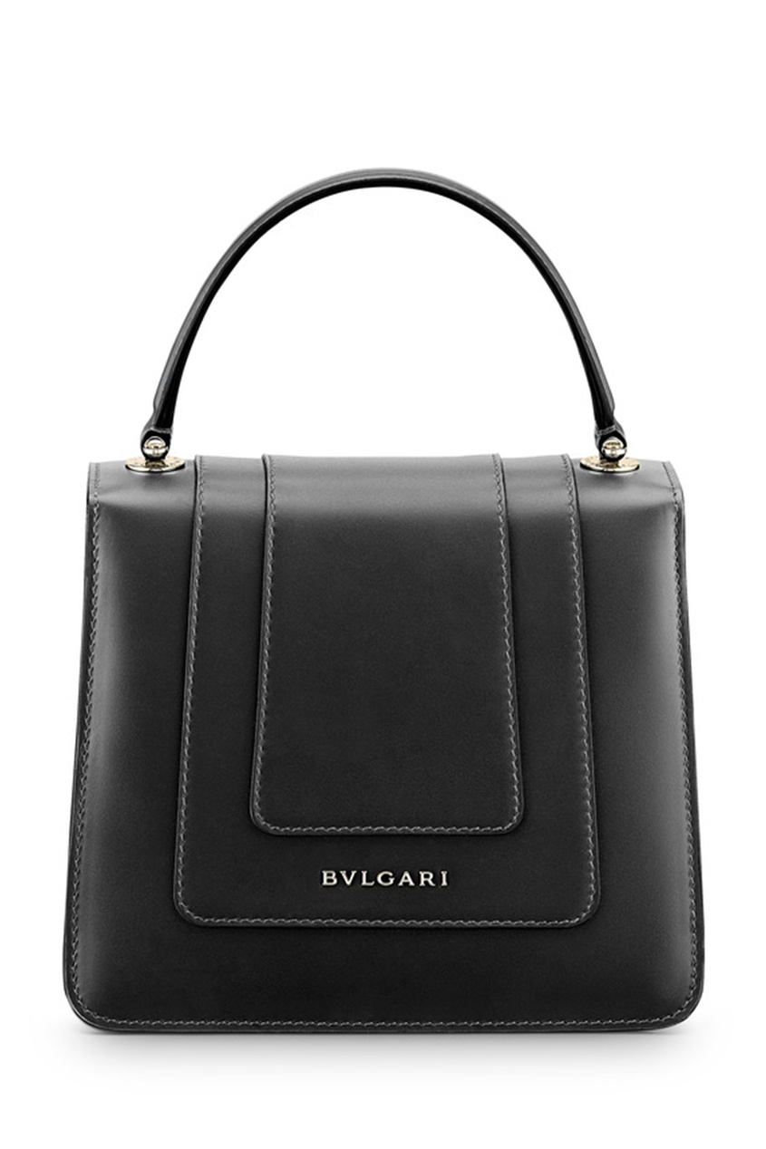 фото Сумка из черной кожи serpenti forever bvlgari