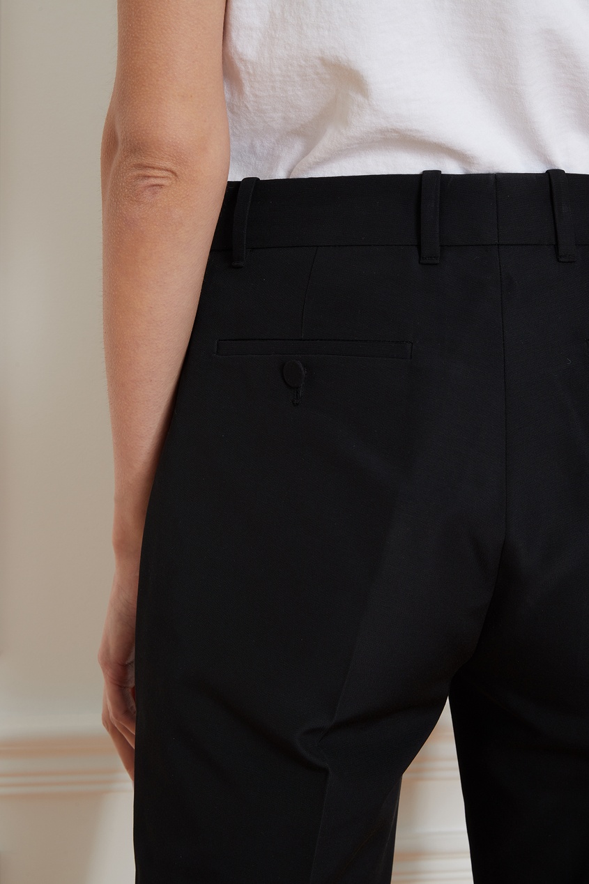 фото Черные укороченные брюки gucci