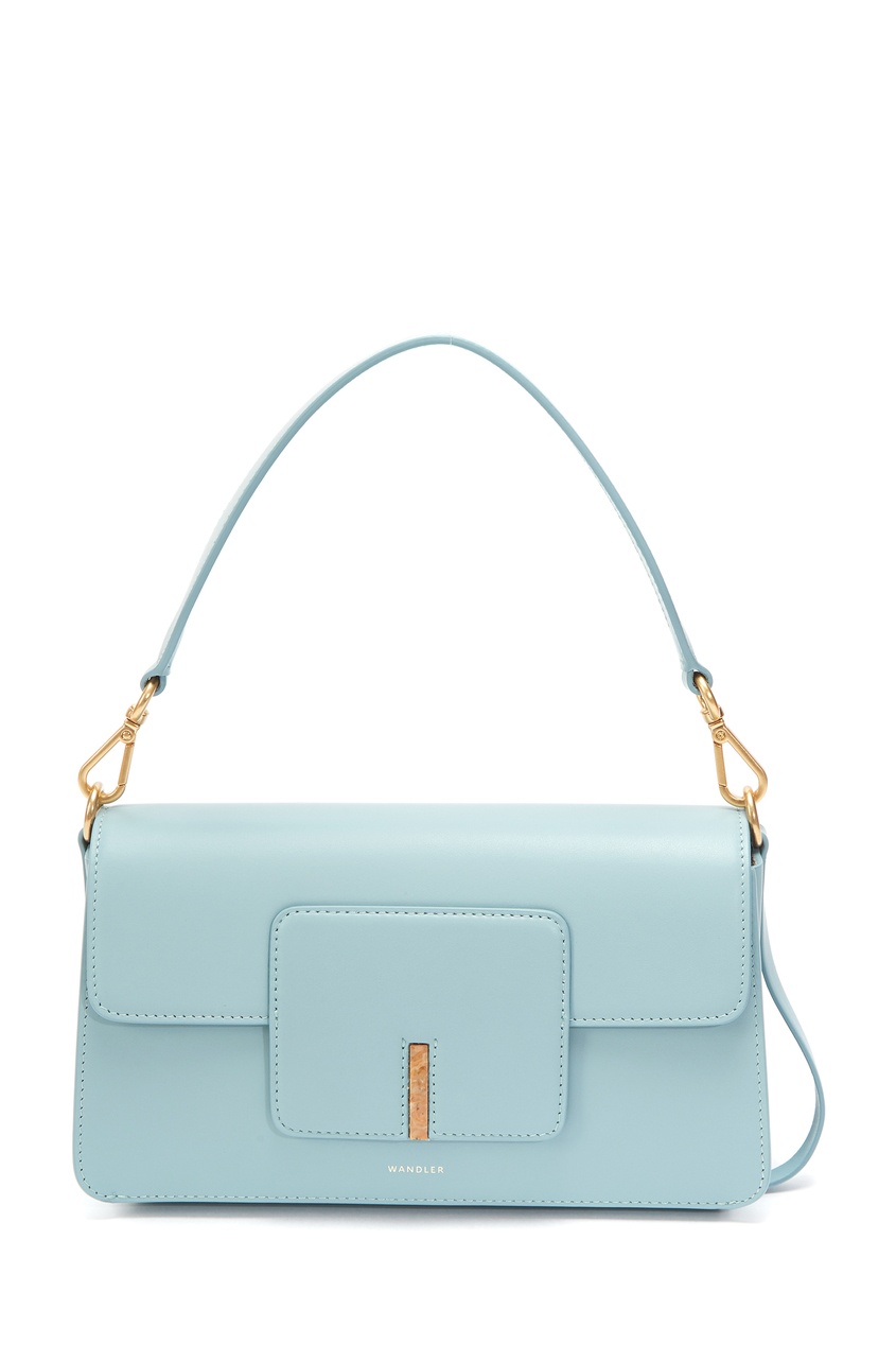 

Голубая кожаная сумка Georgia, Голубой, Голубая кожаная сумка Georgia