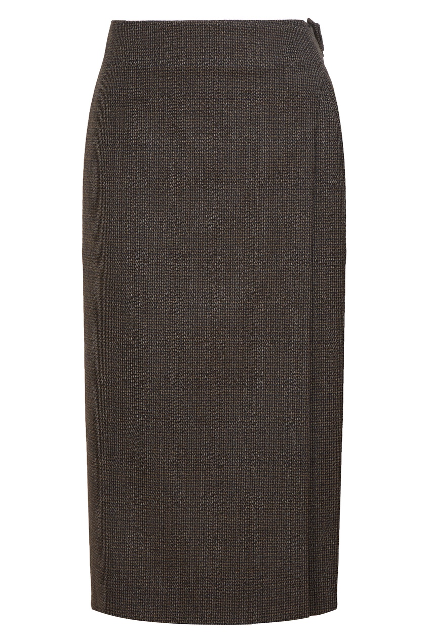 Серая шерстяная юбка от Balenciaga