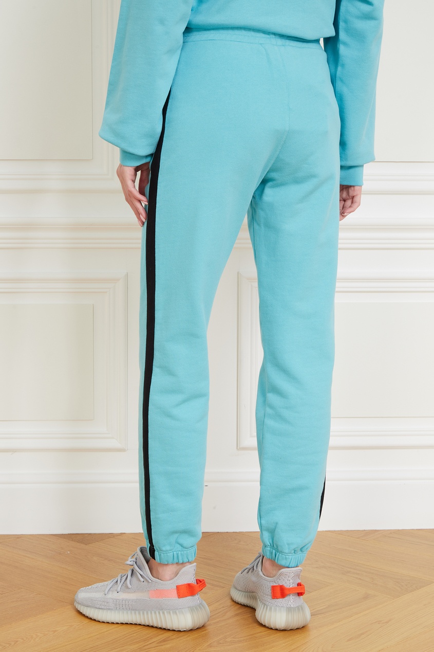 фото Голубые брюки с лампасами msgm