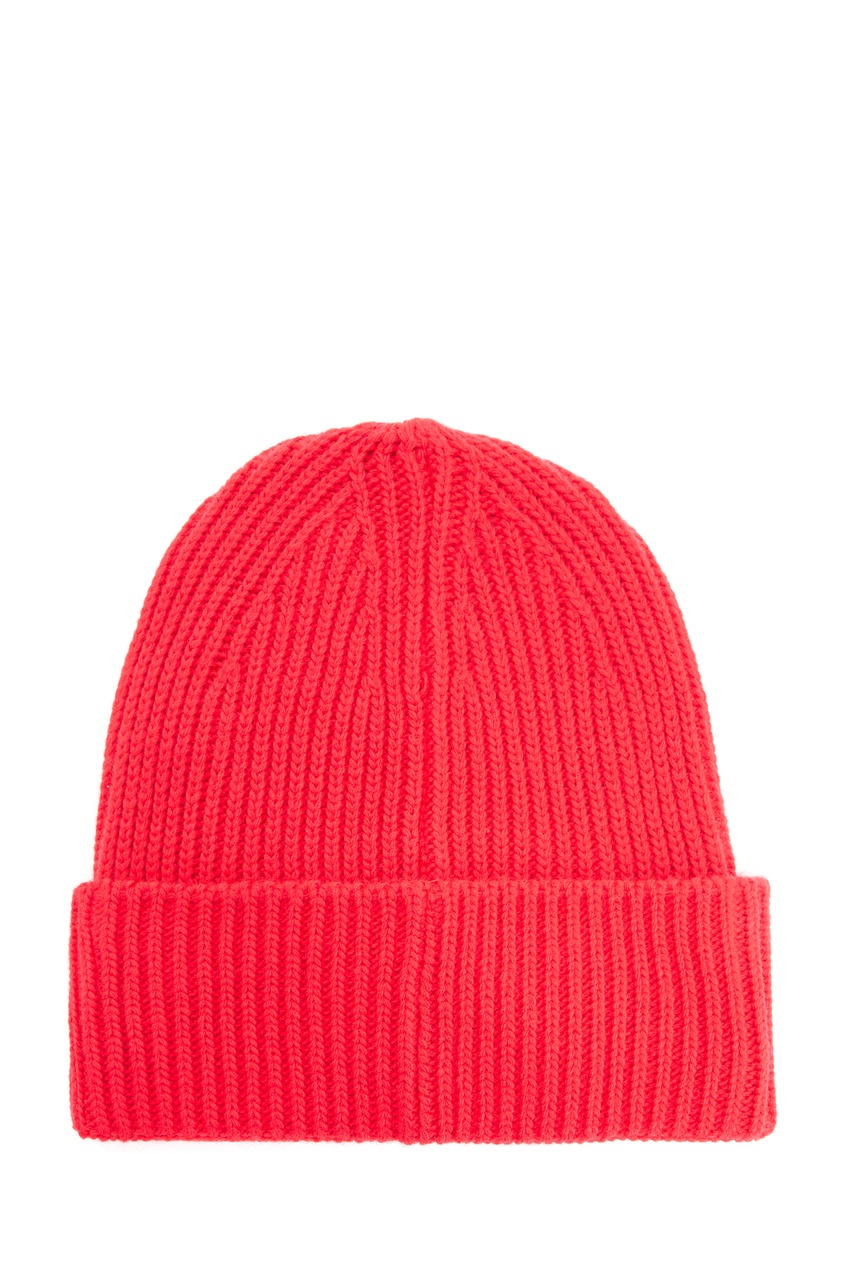 фото Красная шапка с логотипом msgm
