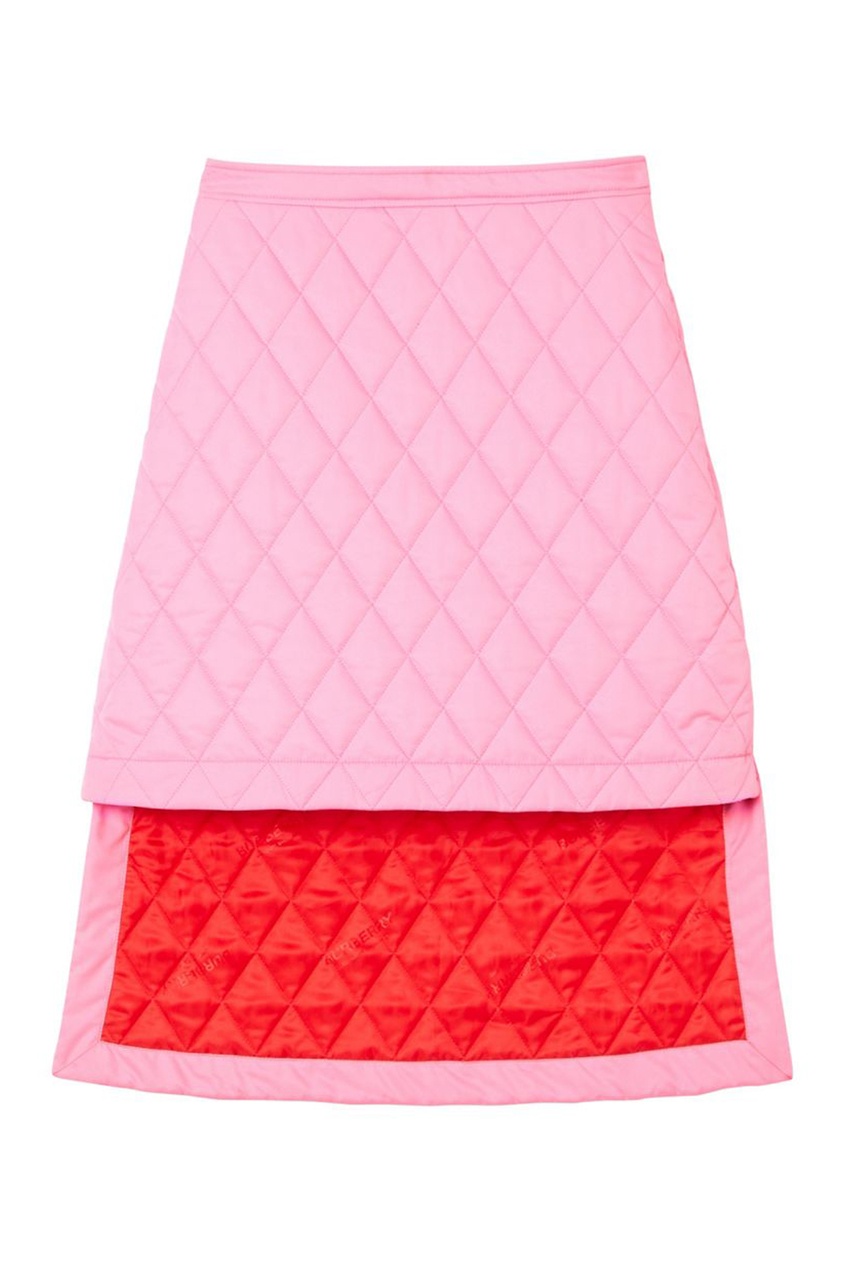 фото Розовая асимметричная юбка burberry