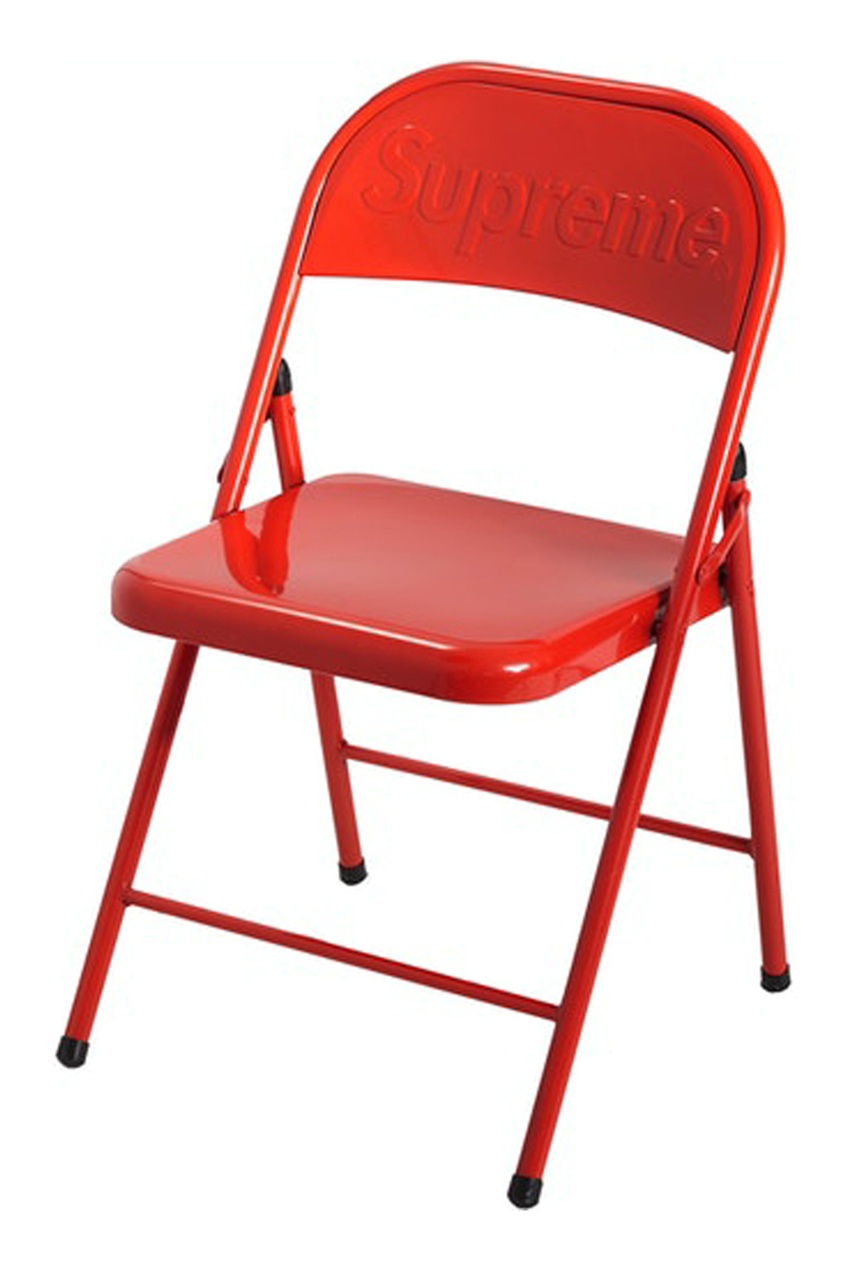 фото Стул supreme metal folding chair red