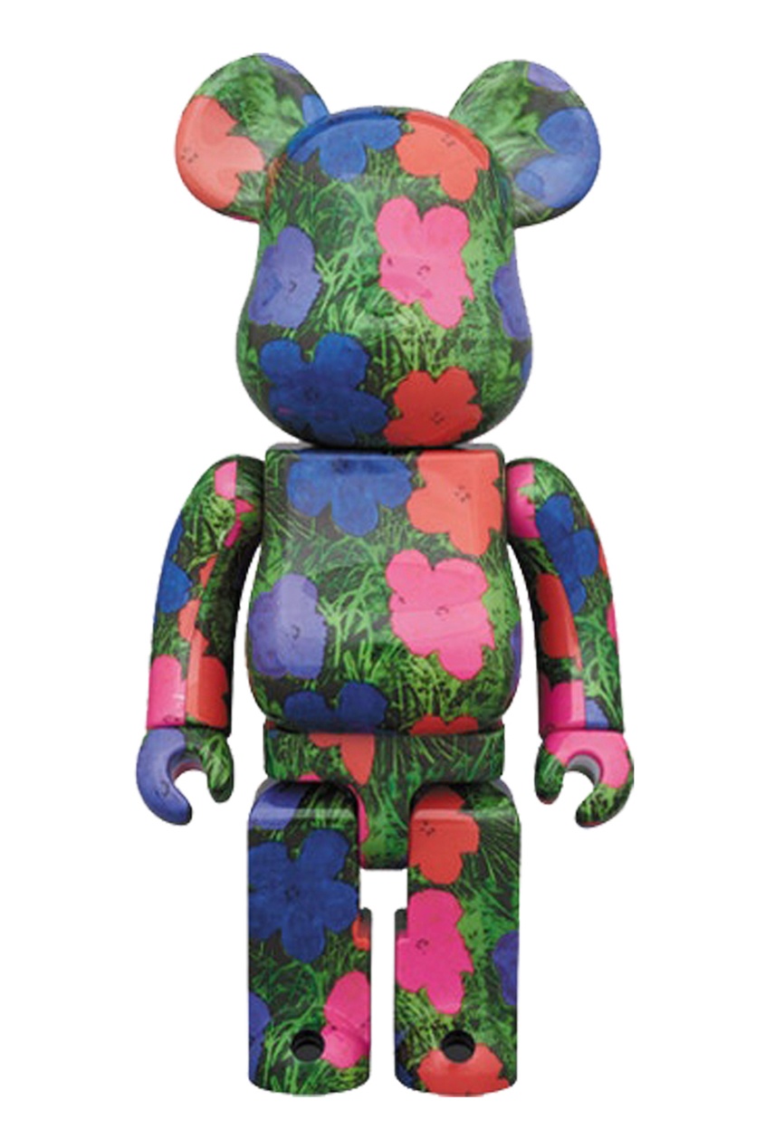 фото Игрушка bearbrick andy warhol flowers 400%