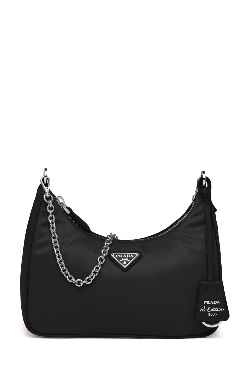 Черная сумка со съемным футляром Re-Edition 2005 Prada Black 40196349 