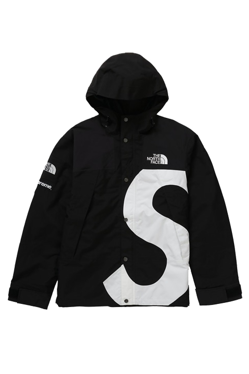 фото Черная куртка supreme the north face s logo mountain jacket