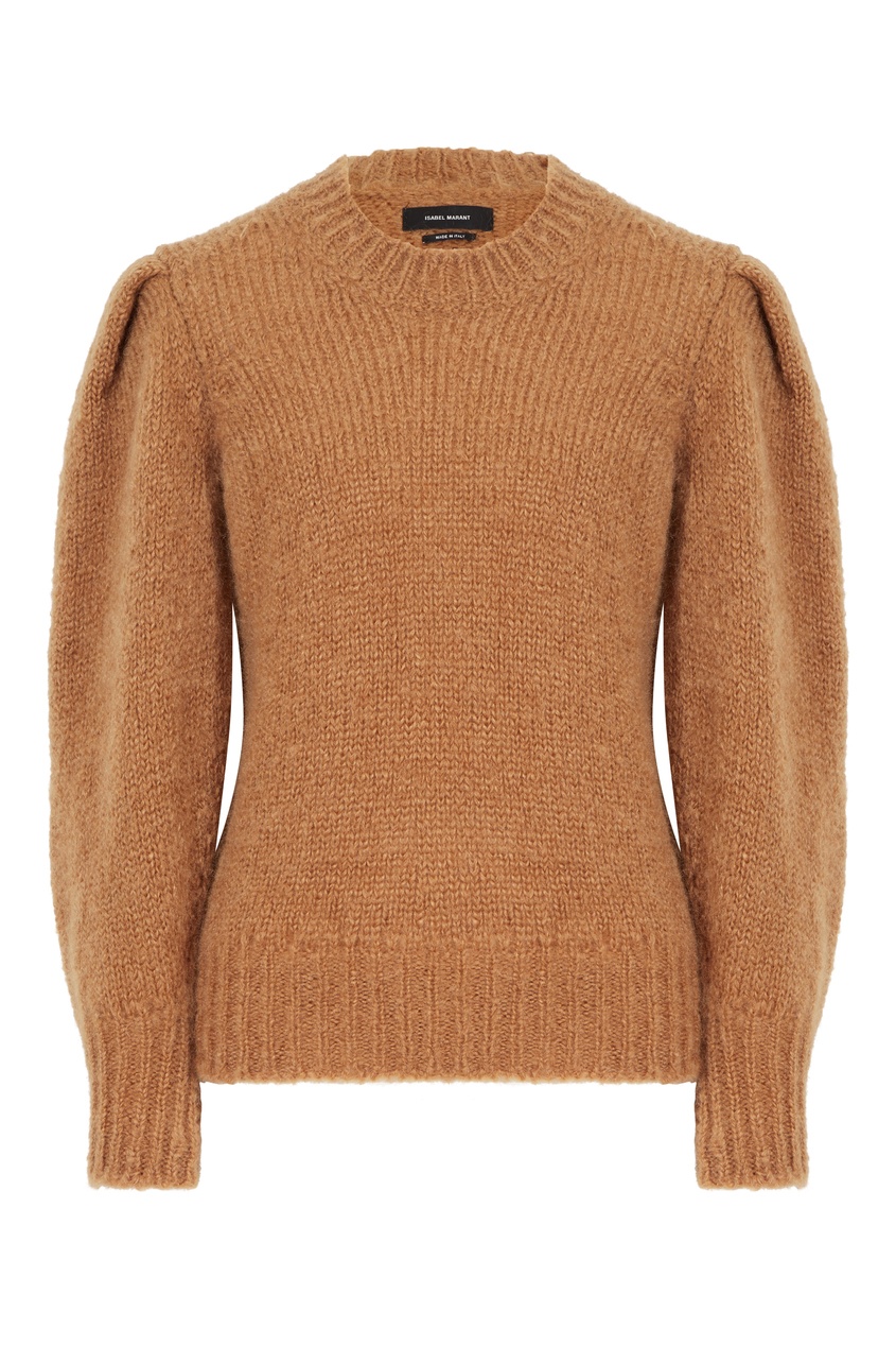 Коричневый свитер из мохера Emma от Isabel Marant