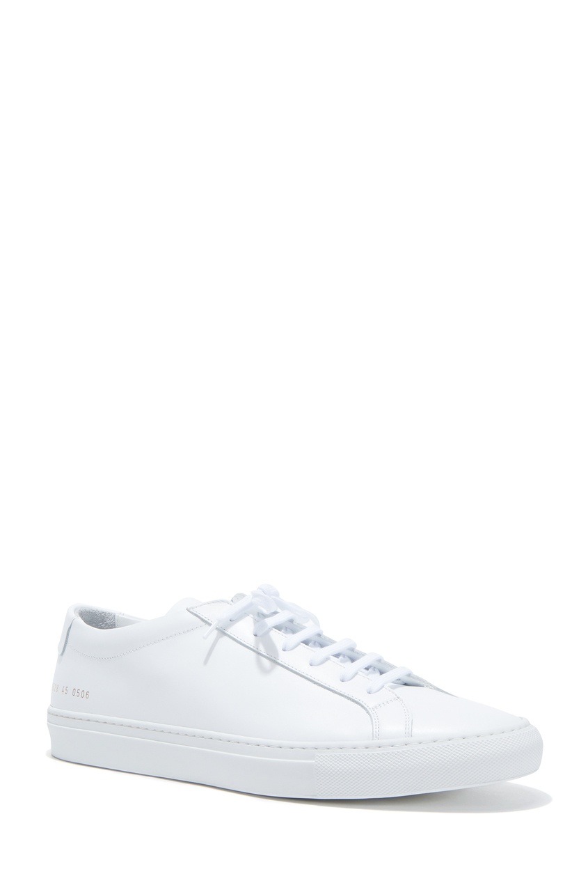 фото Белые кожаные кеды common projects