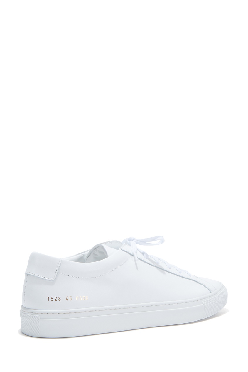 фото Белые кожаные кеды common projects