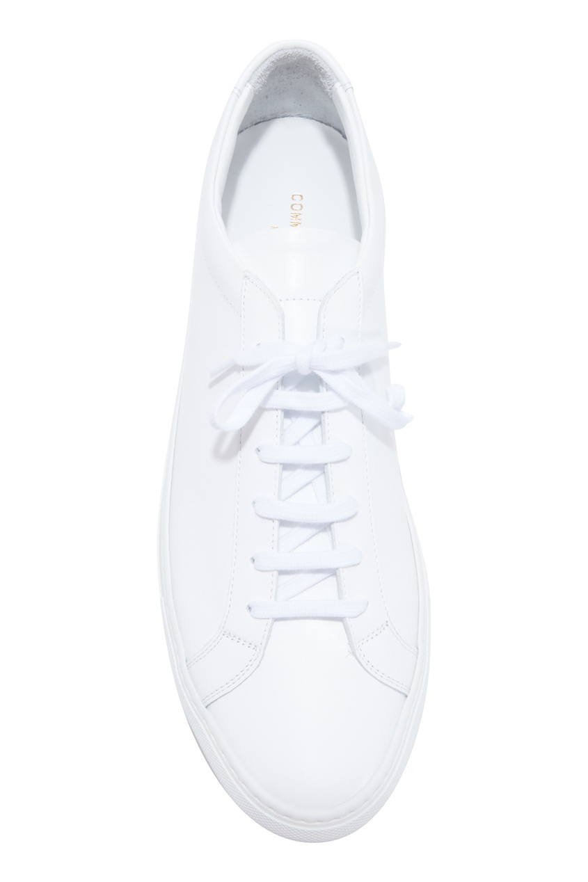 фото Белые кожаные кеды common projects