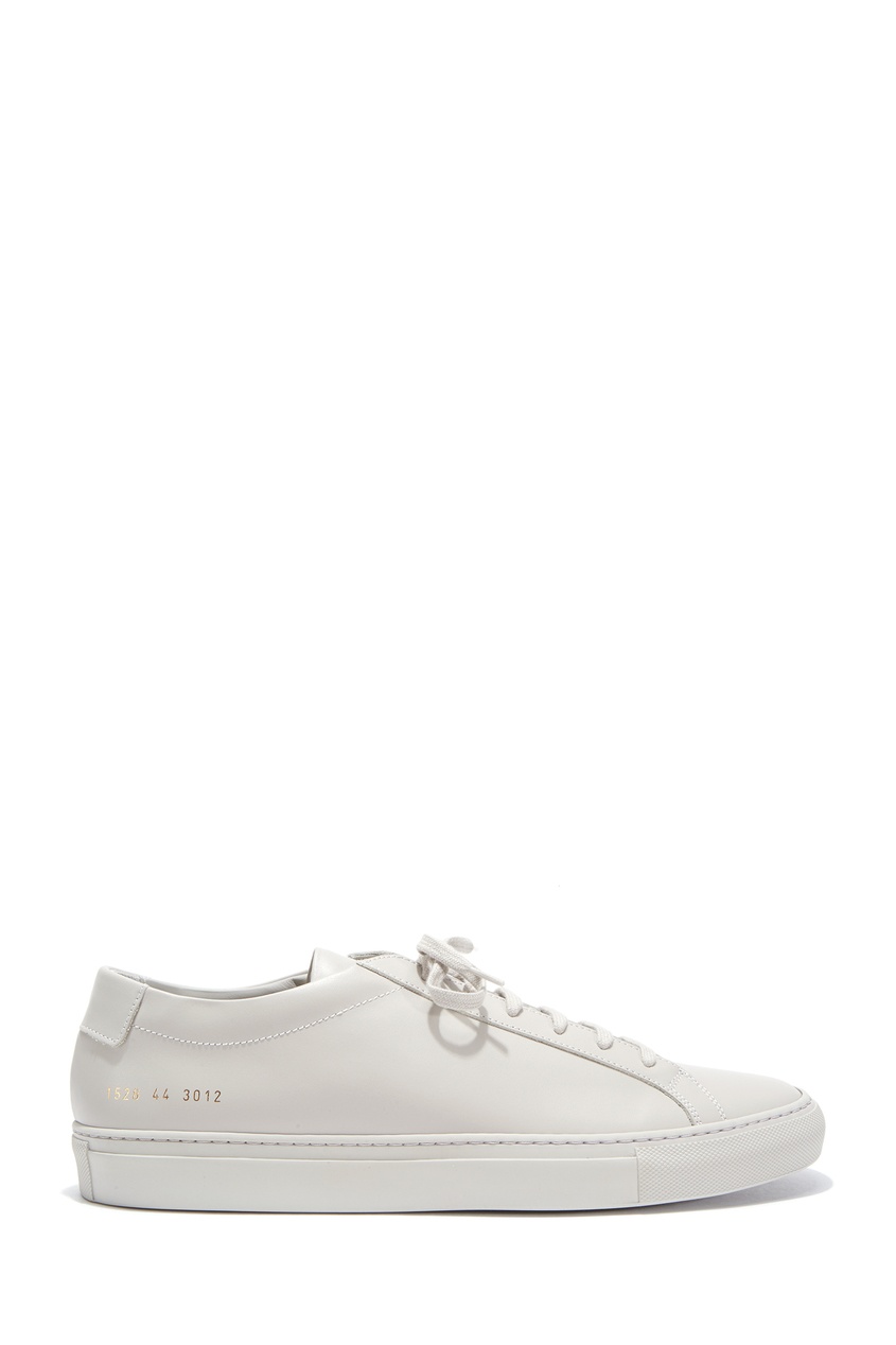 фото Бежевые кожаные кеды common projects