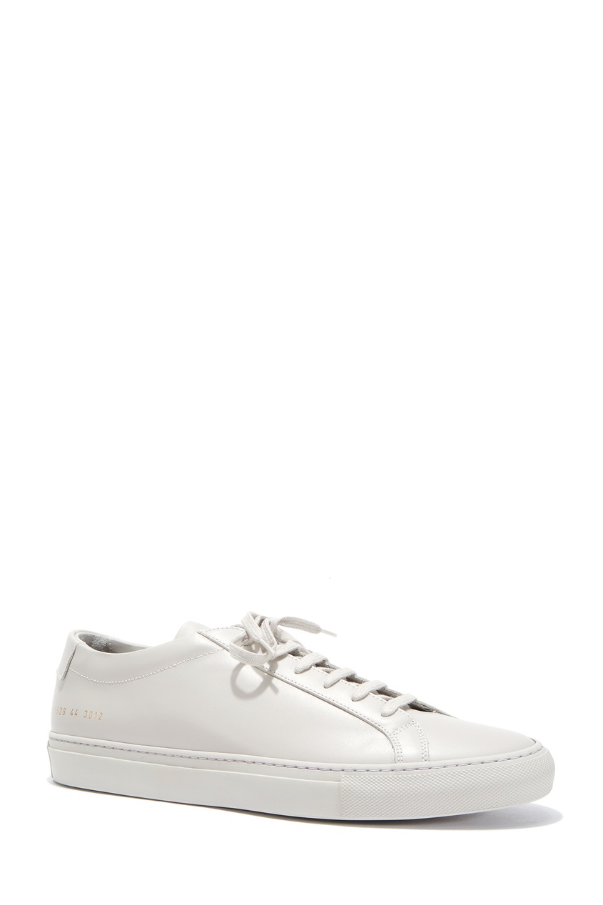 фото Бежевые кожаные кеды common projects