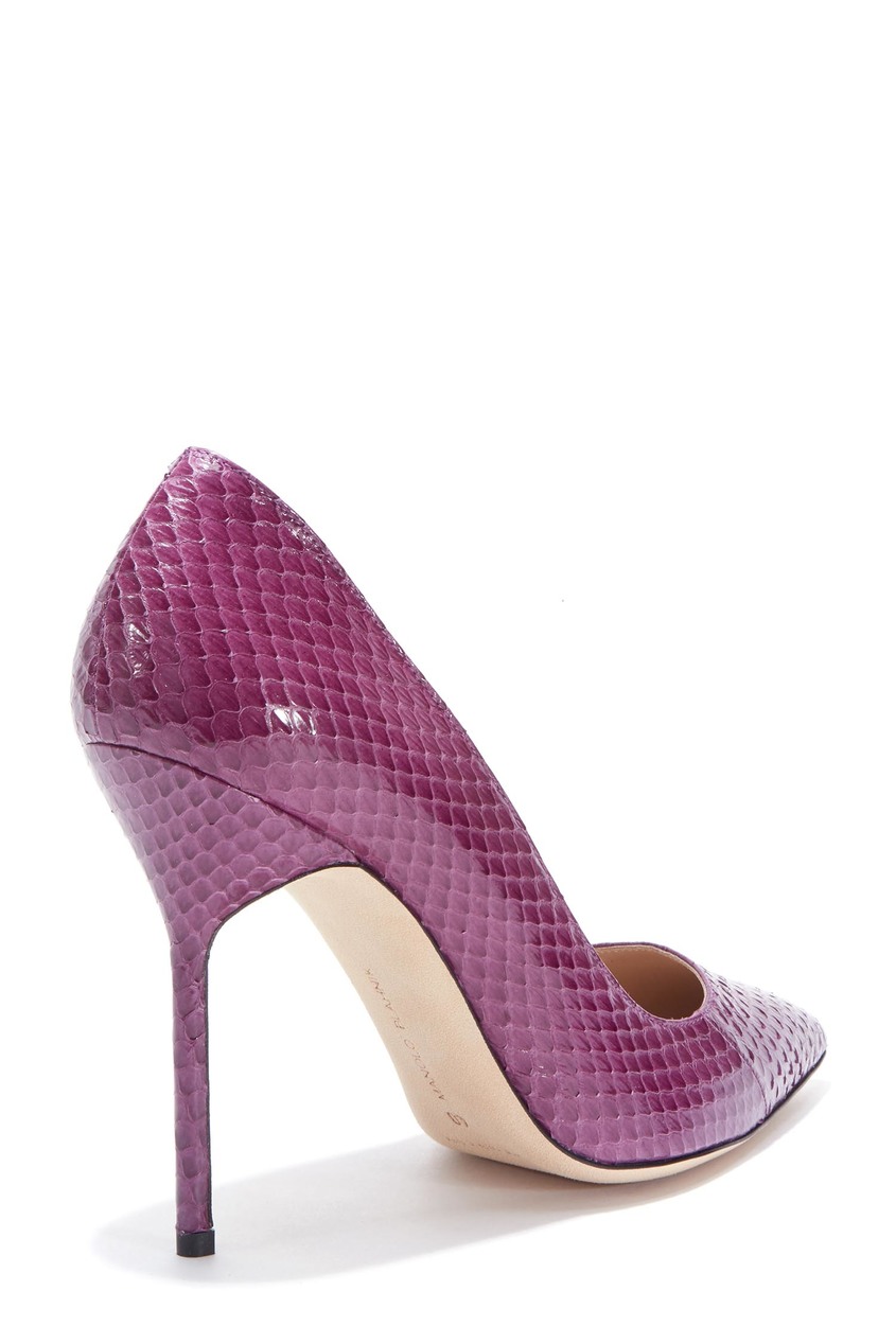 фото Фиолетовые туфли bb watersnake 90 manolo blahnik