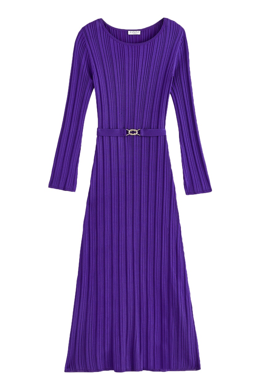 фото Фиолетовое трикотажное платье claudie pierlot